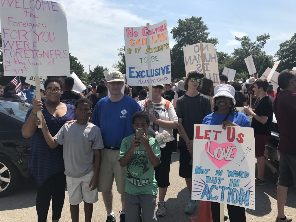 McKinley families march with CU Immigration Forum